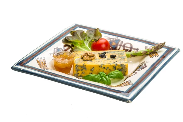 Gold cheese with mould — Stock Photo, Image