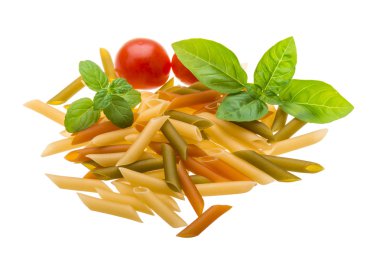 çeşitli renk makarna