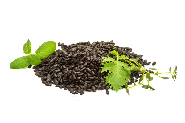 Arroz negro blanco — Foto de Stock