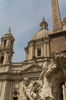 SAINT Agnese içinde agone piazza navona, Roma, İtalya