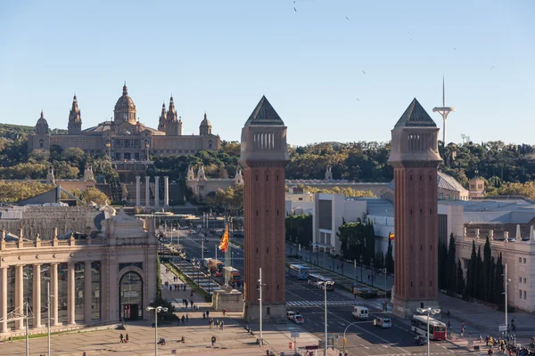 Torres venezianas em Barcelona (Espanha ) — Fotografia de Stock