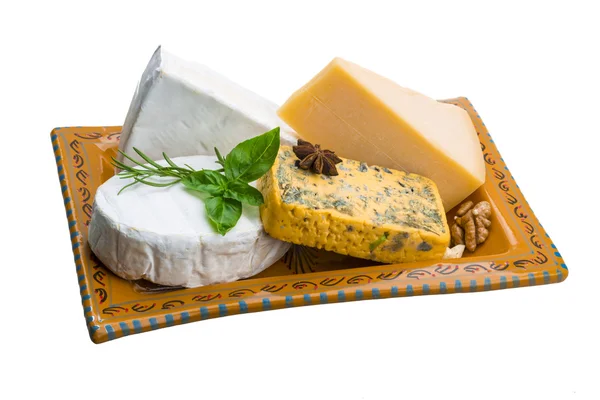 Variety cheese assortment — Stock Photo, Image