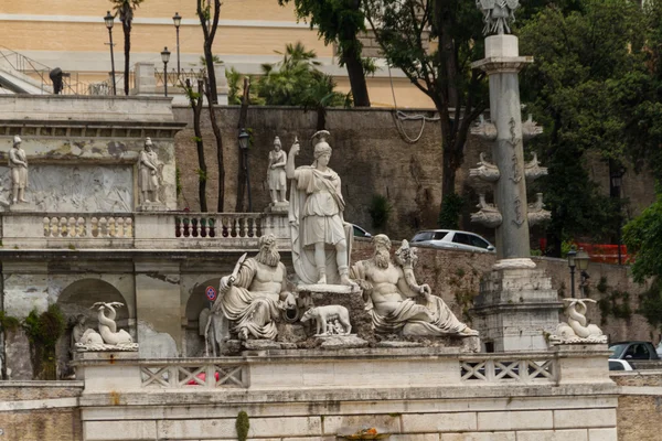 Piazza del Popolo i Rom — Stockfoto