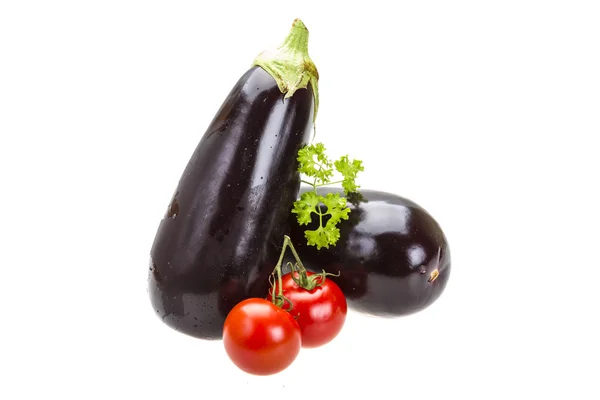 Ripe fhesh aubergine — Stock Photo, Image