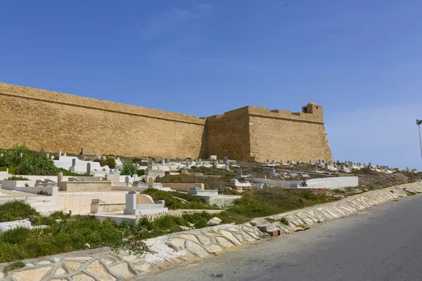 Gamla fortess ruin i mahdia tunis — Stockfoto