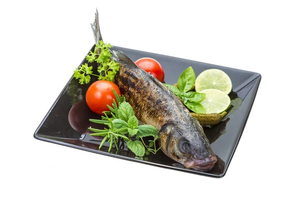 Roasted seabass — Stock Photo, Image