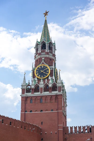 Torre Spasskaya sulla Piazza Rossa — Foto Stock