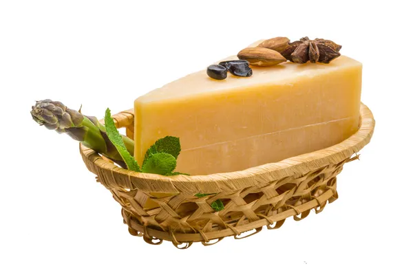 Old hard cheese — Stock Photo, Image