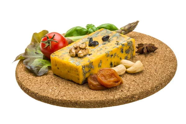 Gold cheese with mould — Stock Photo, Image