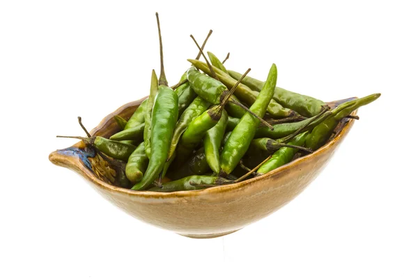 Groene Chili peper — Stockfoto