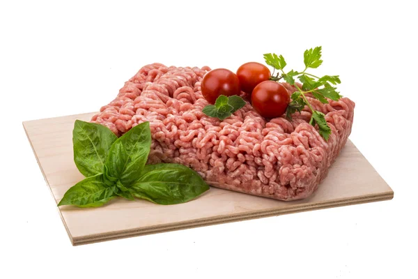 Plněné syrové maso — Stock fotografie
