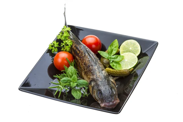 Roasted seabass — Stock Photo, Image