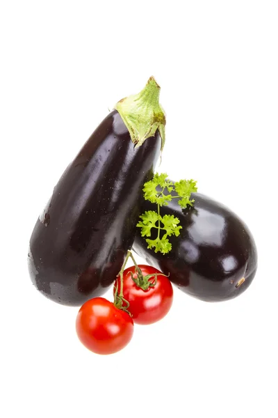 Ripe fhesh aubergine — Stock Photo, Image