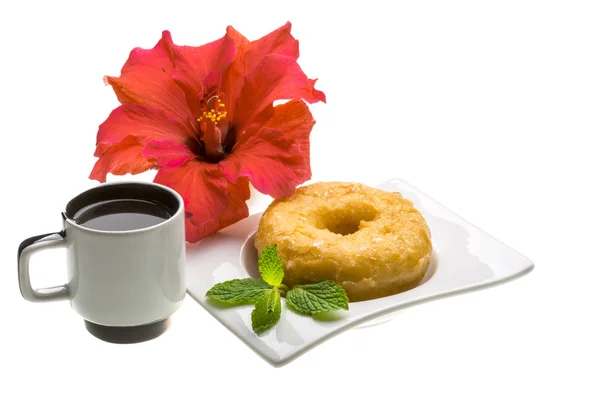 Desayuno con café y pastelería —  Fotos de Stock