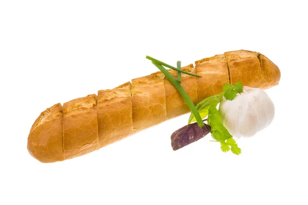 Garlic bread with herbs — Stock Photo, Image