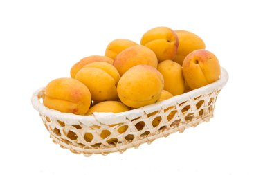 Yellow ripe apricots