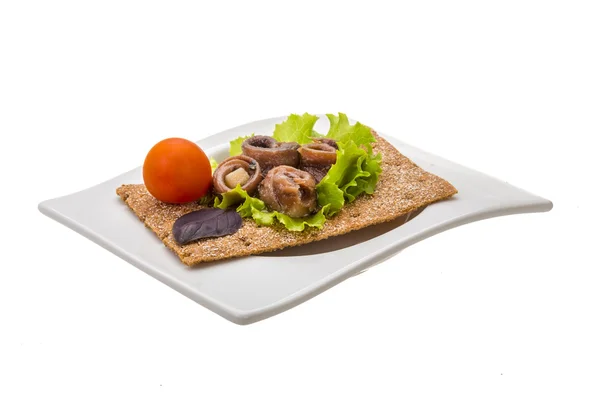 Snack de anchoa — Foto de Stock