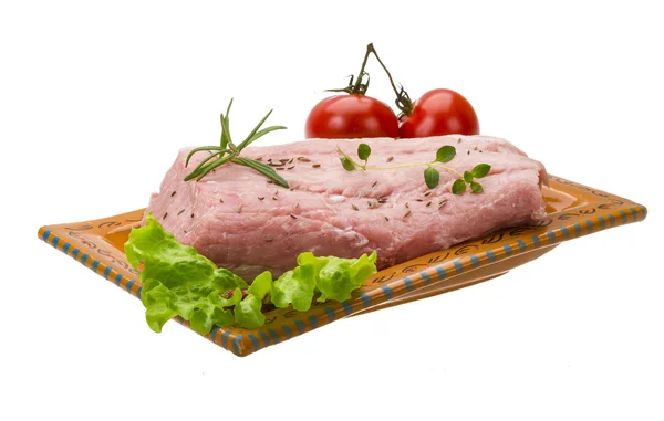 Rohes Schweinefleisch — Stockfoto