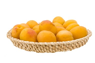Yellow ripe apricots