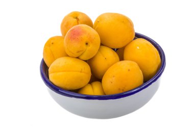 Yellow ripe apricots