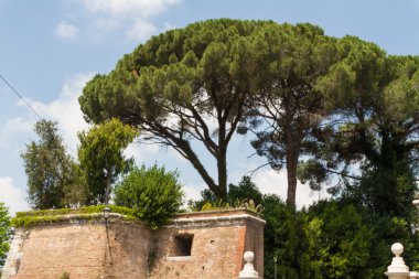 Roma, İtalya. eski şehrin tipik mimari detaylar