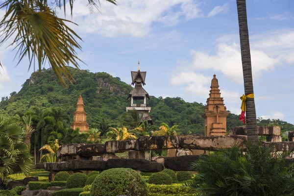 Nong nooch tropische tuin — Stockfoto