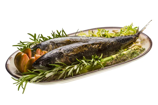 Pečená makrela — Stock fotografie