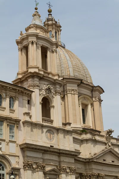 Saint agnese in agone in piazza navona, rome, Italië — Stockfoto