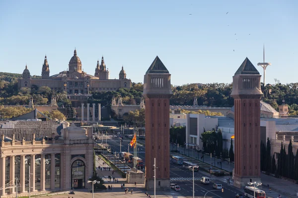 Venetian towers in Barcelona (Spain) — Stock Photo, Image