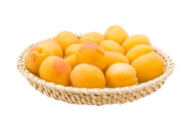 Yellow ripe apricots
