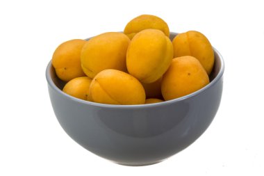 Yellow ripe apricots