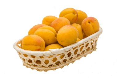 Yellow ripe apricots