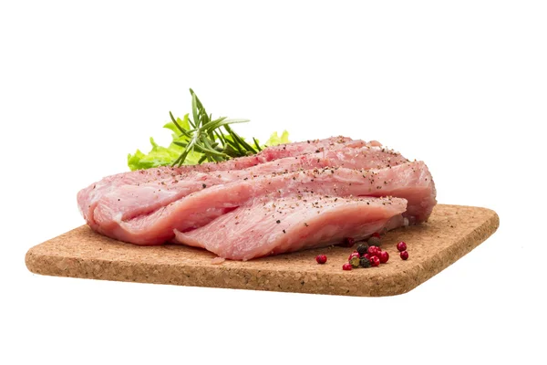Filete de cerdo crudo —  Fotos de Stock