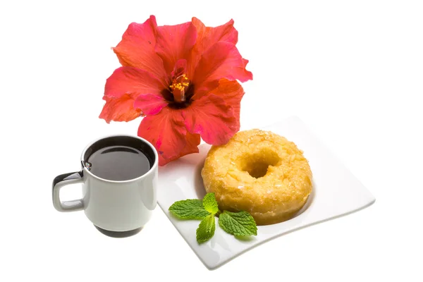 Desayuno con café y pastelería —  Fotos de Stock