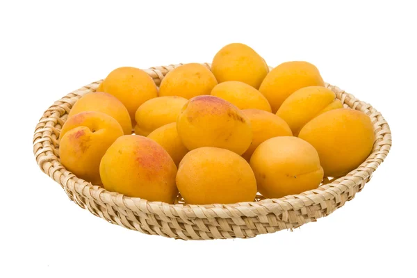 Yellow ripe apricots — Stockfoto