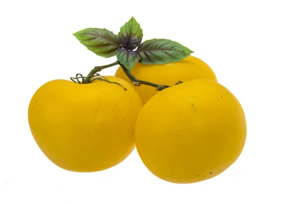 Żółty dojrzały pomidor — Zdjęcie stockowe