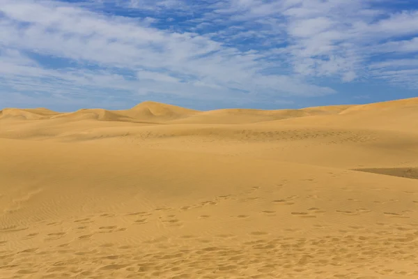 Maspalomas Duna - Pustynia na Wyspach Kanaryjskich Gran Canaria — Zdjęcie stockowe