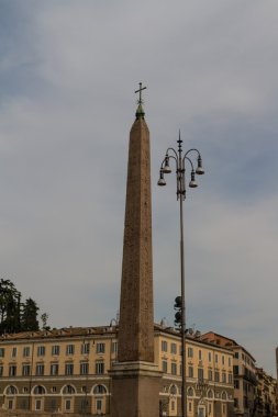 anıt, piazza del popolo, Roma, İtalya.