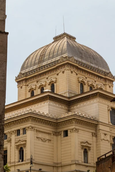 Synagoge en het Joodse getto in rome, Italië — Stockfoto