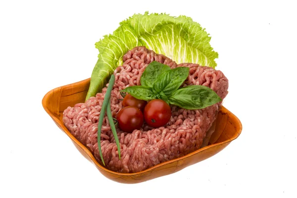 Фаршированное сырое мясо — стоковое фото