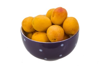 Yellow ripe apricots