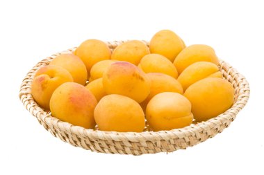 Yellow ripe apricots