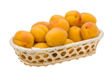 Yellow ripe apricots