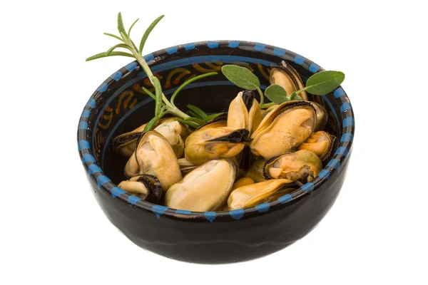 Marinerade musslor — Stockfoto