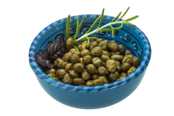 Capers in the bowl — Stock Photo, Image