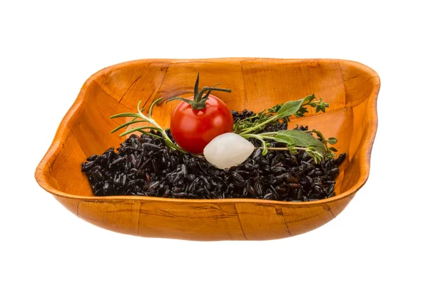 Black boiled rice — Stock Photo, Image