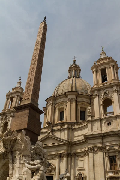 Święty agnese w agone w piazza navona, Rzym, Włochy — Zdjęcie stockowe