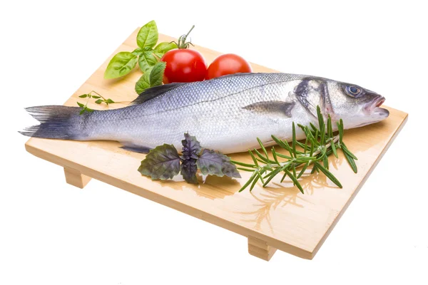 Raw seabass — Stock Photo, Image