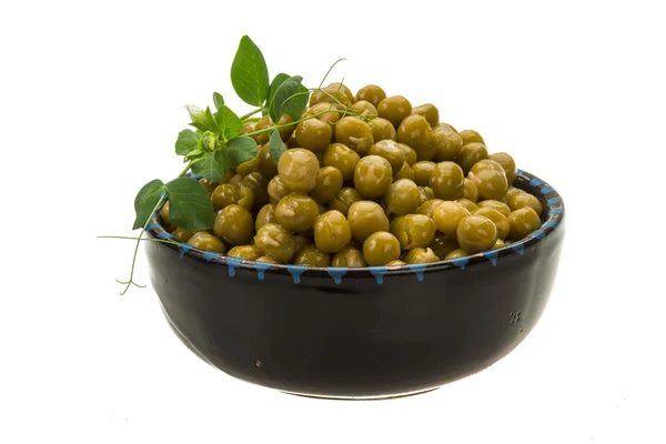 腌制绿豌豆 — 图库照片