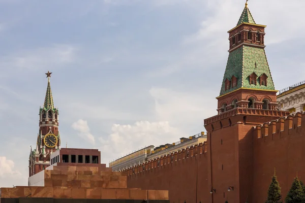 Torre Spasskaya en la Plaza Roja —  Fotos de Stock